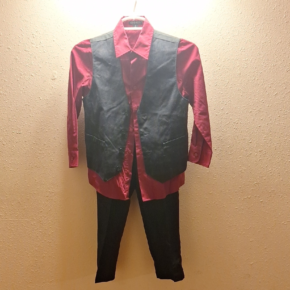Kids Red and Black Formal Matching Set